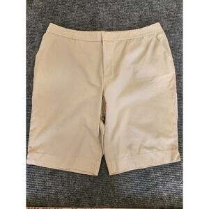 Lauren Ralph Lauren Bermuda Shorts Womens Size 20W Solid Khaki Plus Size Comfort
